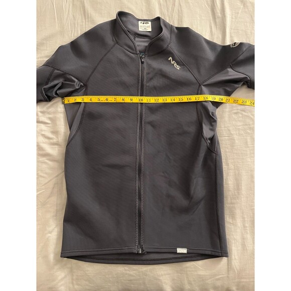 NRS HydroSkin 0.5 Jacket Mens Sz XXL Gray Full Zip Neoprene Wetsuit Paddling Top - Picture 3 of 13